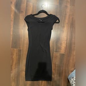 Black mini dress